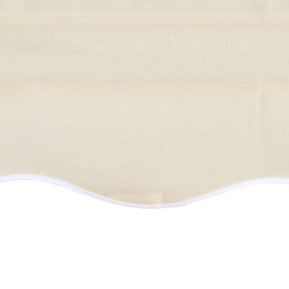 vidaXL Awning Replacement Fabric Cream 5x3 m Polyester