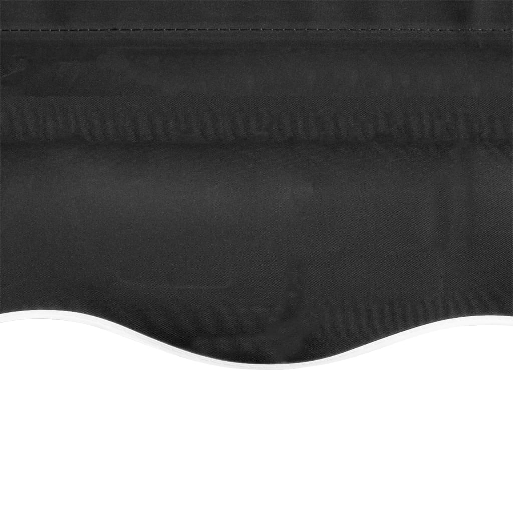 vidaXL Awning Top Sunshade Canvas Anthracite 300x250 cm