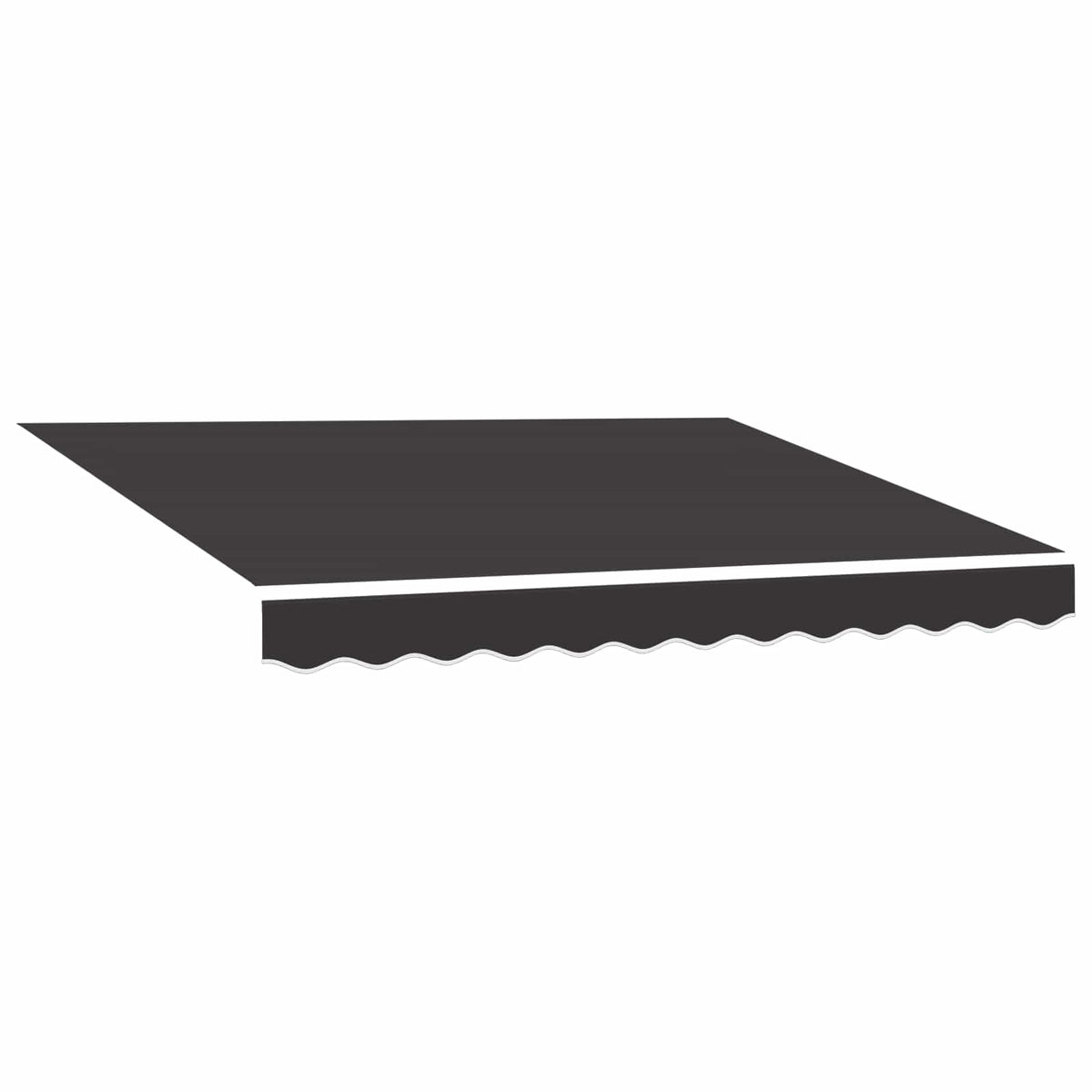 vidaXL Awning Replacement Fabric Grey 350x250 cm Polyester