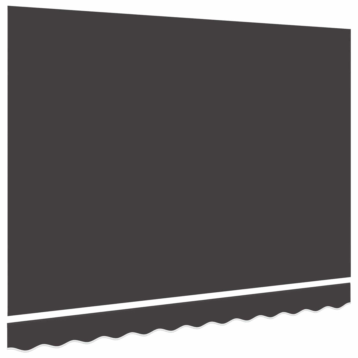 vidaXL Awning Replacement Fabric Grey 350x250 cm Polyester