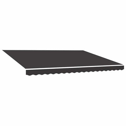 vidaXL Awning Replacement Fabric Grey 500x300 cm Polyester