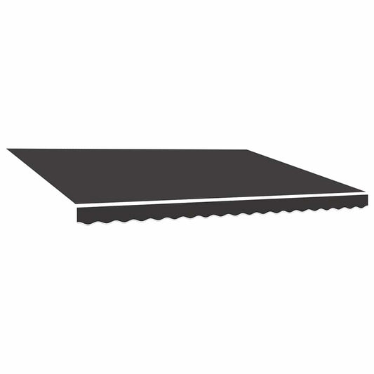 vidaXL Awning Replacement Fabric Grey 500x300 cm Polyester