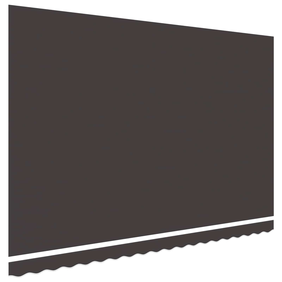 vidaXL Awning Replacement Fabric Grey 500x300 cm Polyester