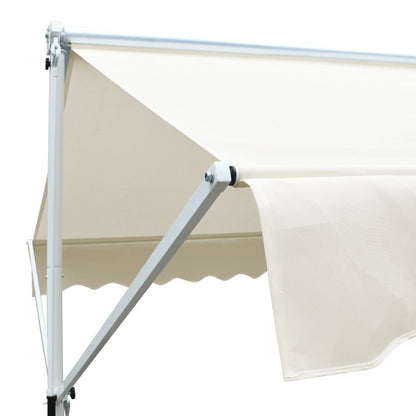 vidaXL Free Standing Awning 3x3 m Cream
