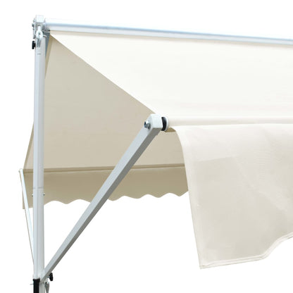 vidaXL Free Standing Awning 4x3 m Cream