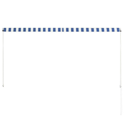vidaXL Retractable Awning 250x150 cm Blue and White