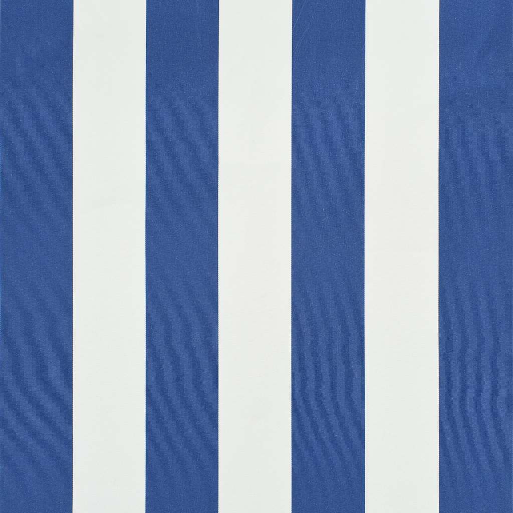 vidaXL Retractable Awning 400x150 cm Blue and White