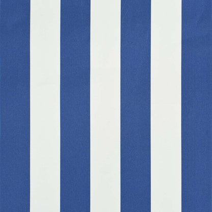 vidaXL Retractable Awning 400x150 cm Blue and White