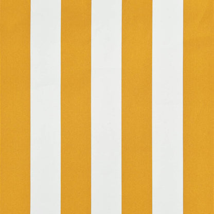 vidaXL Retractable Awning 200x150 cm Yellow and White