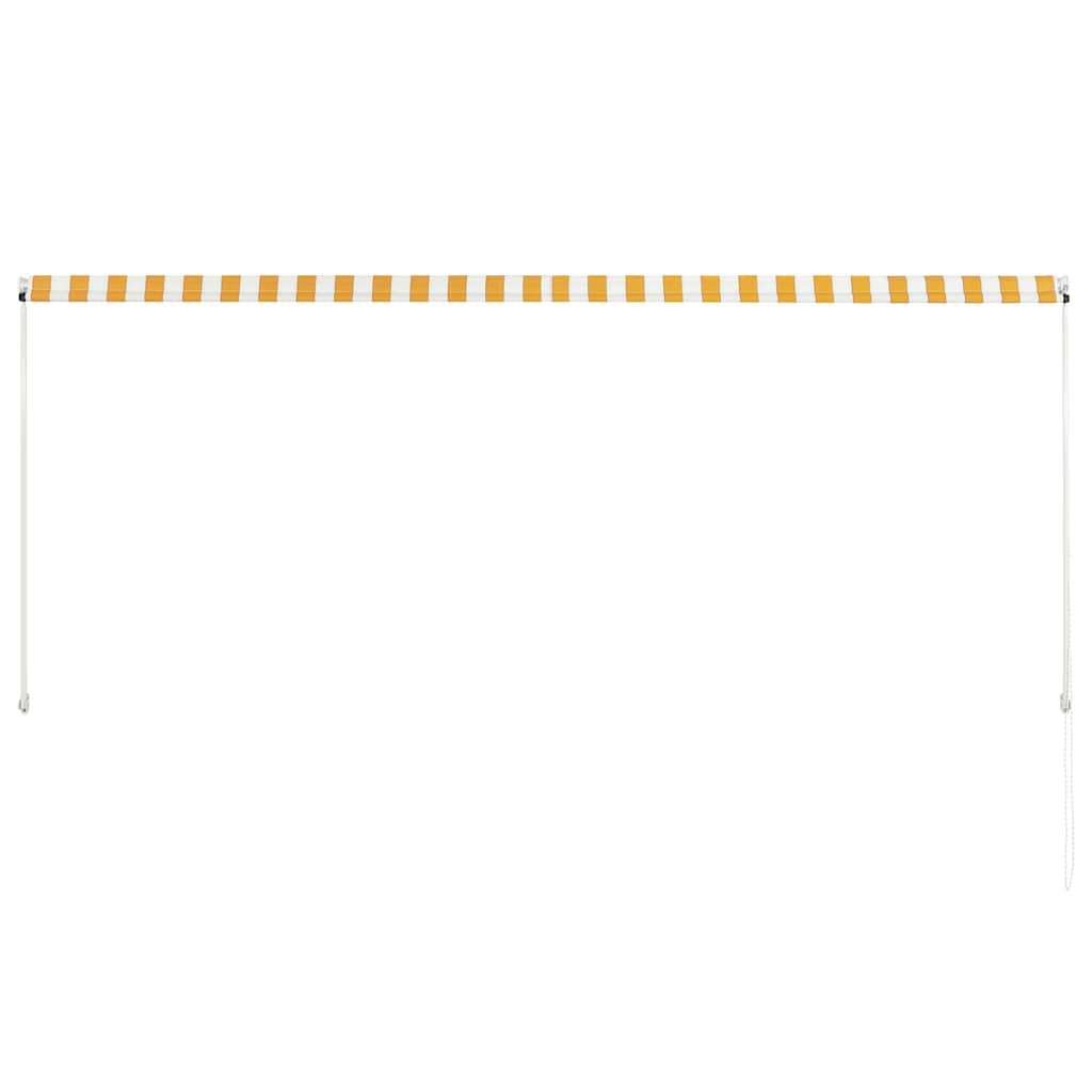 vidaXL Retractable Awning 300x150 cm Yellow and White
