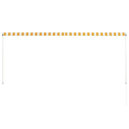 vidaXL Retractable Awning 300x150 cm Yellow and White