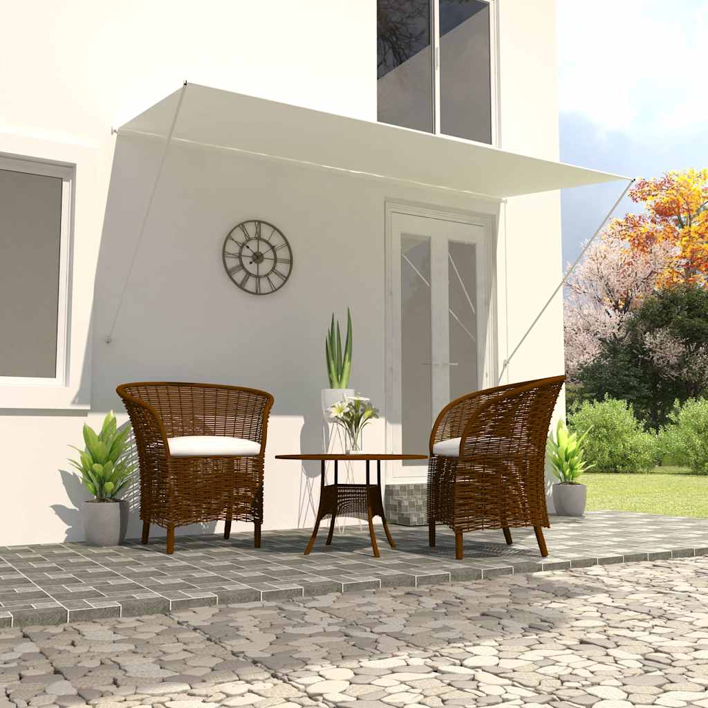 vidaXL Retractable Awning 300x150 cm Cream