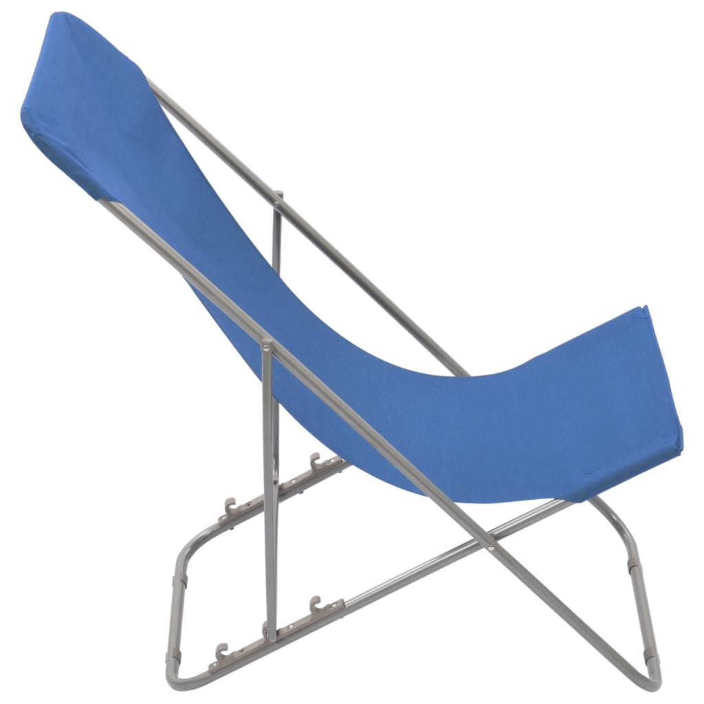 vidaXL Beach Chair | Set of 2 | Blue