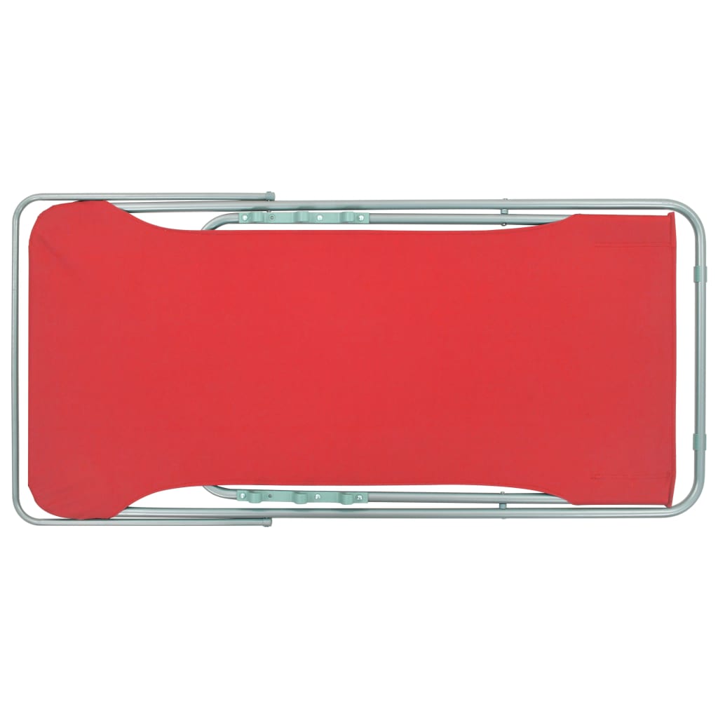 vidaXL Beach Chair | Set of 2 | Red