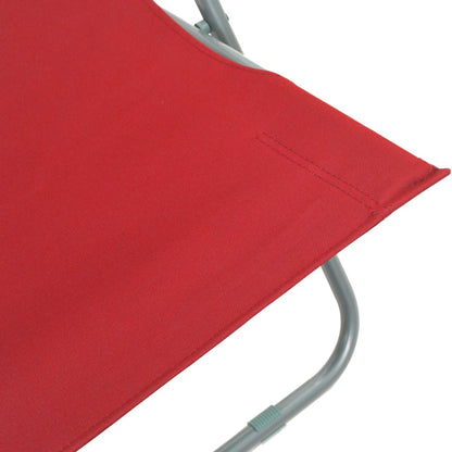 vidaXL Beach Chair | Set of 2 | Red