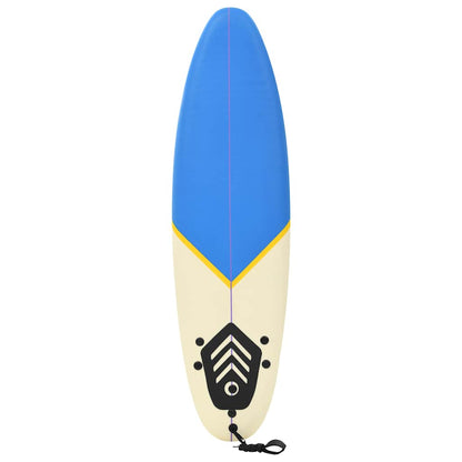 91687 vidaXL Surfboard 170 cm Blue and Cream