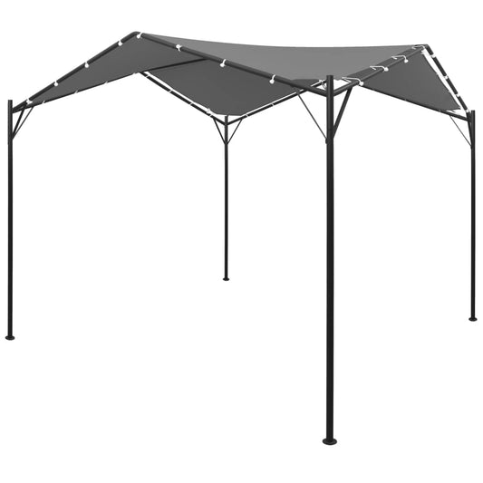 vidaXL Gazebo | Anthracite | Powder-coated steel | 4x4 meters