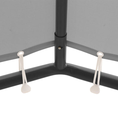 vidaXL Gazebo | Anthracite | Powder-coated steel | 4x4 meters