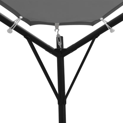 vidaXL Gazebo | Anthracite | Powder-coated steel | 4x4 meters