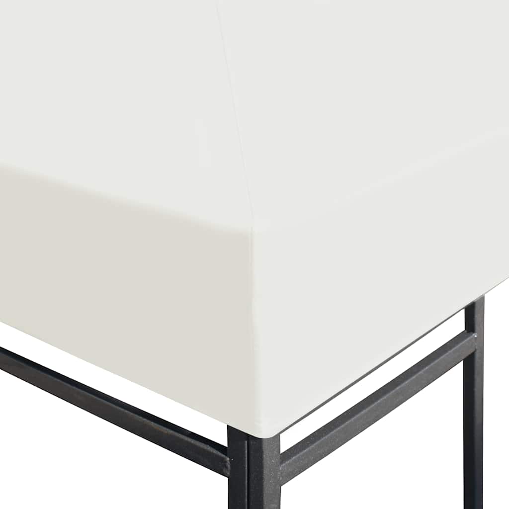 44777 vidaXL Gazebo Top Cover 310 g/m² 3x3 m Cream White