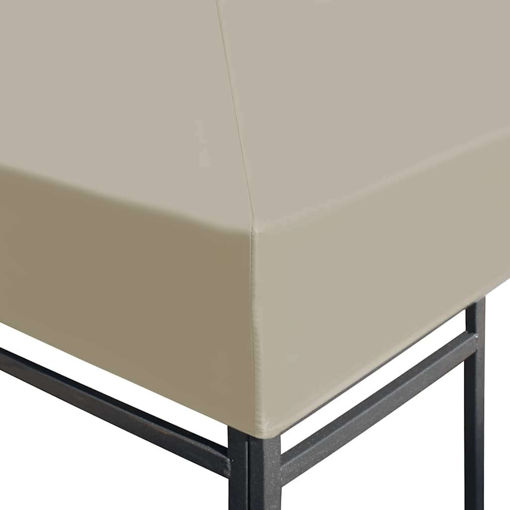 44778 vidaXL Gazebo Top Cover 310 g/m² 3x3 m Beige