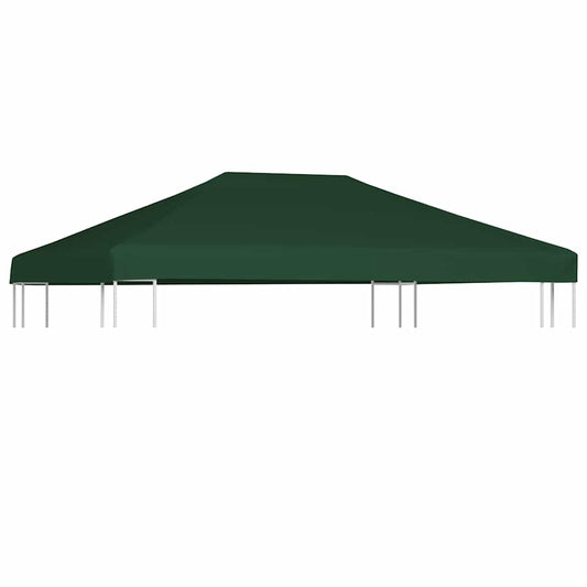 44785 vidaXL Gazebo Top Cover 310 g/m² 4x3 m Green