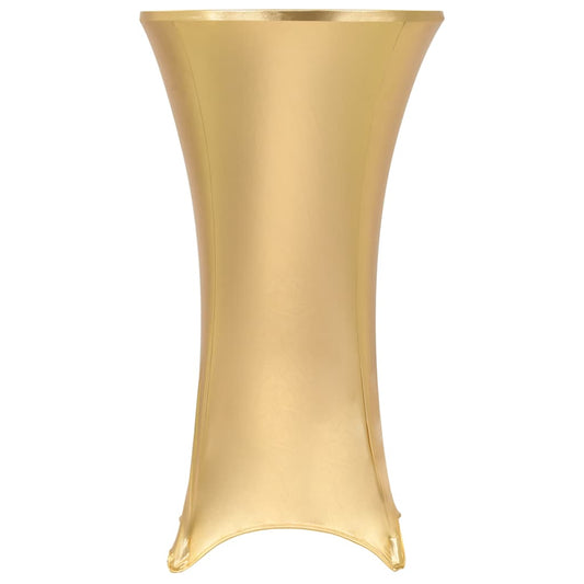 vidaXL 2 pcs Table Covers Stretch 60 cm Gold
