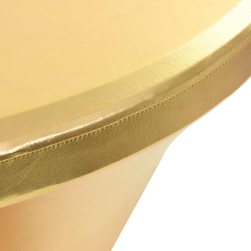 vidaXL 2 pcs Table Covers Stretch 60 cm Gold