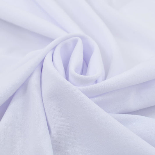 vidaXL 2 pcs Stretch Table Covers with Skirt 150x74 cm White