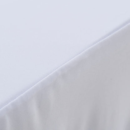 vidaXL 2 pcs Stretch Table Covers with Skirt 120x60.5x74 cm White