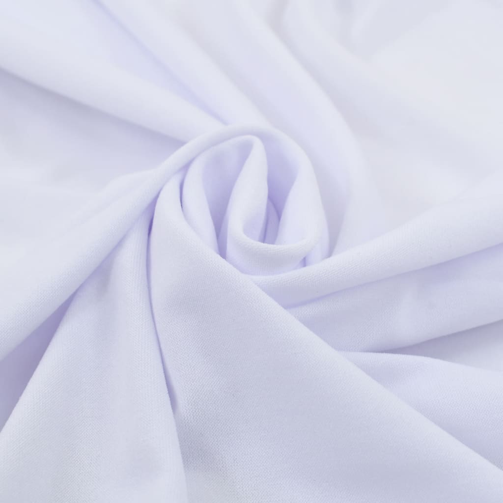 vidaXL 2 pcs Stretch Table Covers with Skirt 120x60.5x74 cm White