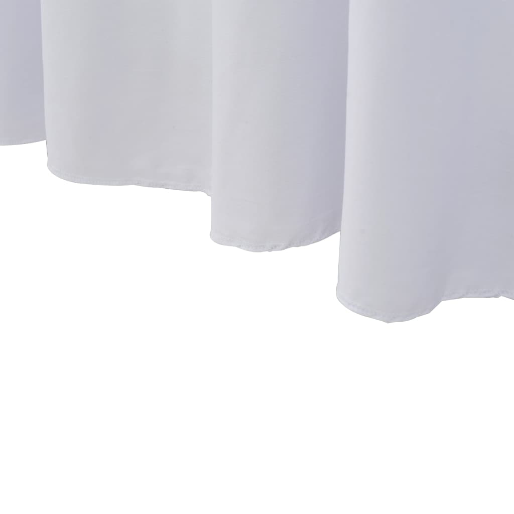 vidaXL 2 pcs Stretch Table Covers with Skirt 120x60.5x74 cm White