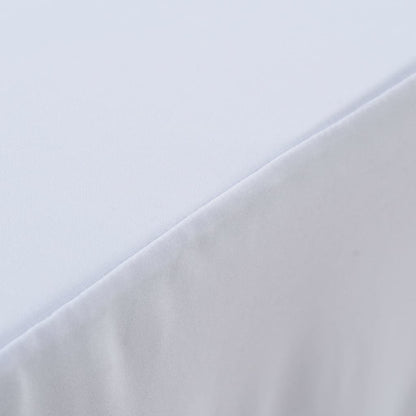 vidaXL 2 pcs Stretch Table Covers with Skirt 243x76x74 cm White