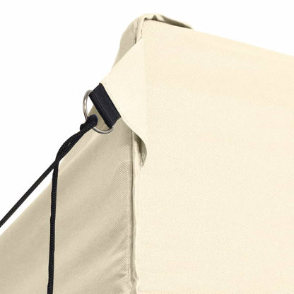vidaXL Foldable Tent with 3 Walls 3x4.5 m Cream