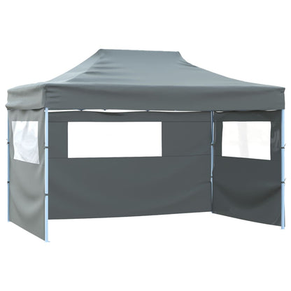 vidaXL Foldable Tent | Anthracite | 600D Oxford Fabric | 3x4.5m | Collapsible