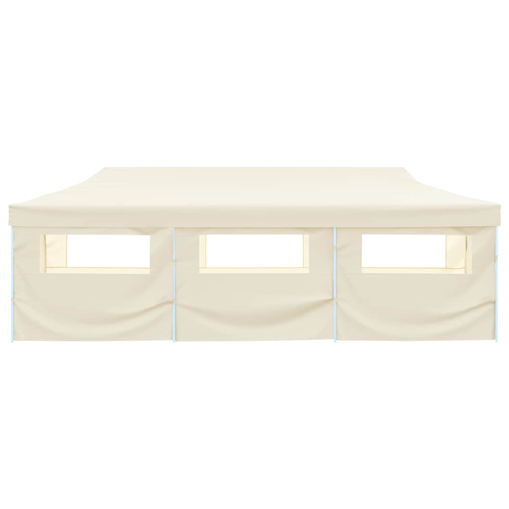 vidaXL Folding Pop-up Party Tent with 8 Sidewalls 870x291x315 cm Cream