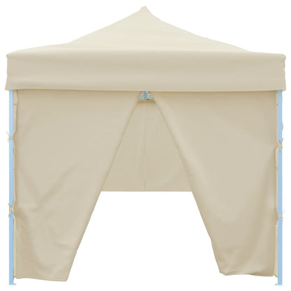 vidaXL Folding Pop-up Party Tent with 8 Sidewalls 870x291x315 cm Cream