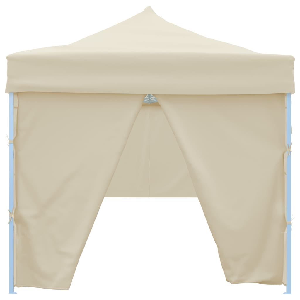 vidaXL Folding Pop-up Party Tent with 8 Sidewalls 870x291x315 cm Cream