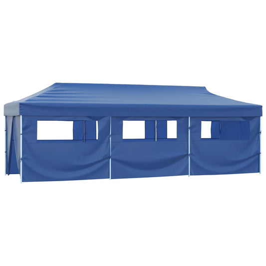 vidaXL Partytent | Blue | 600D oxford with PVC coating, powder-coated steel