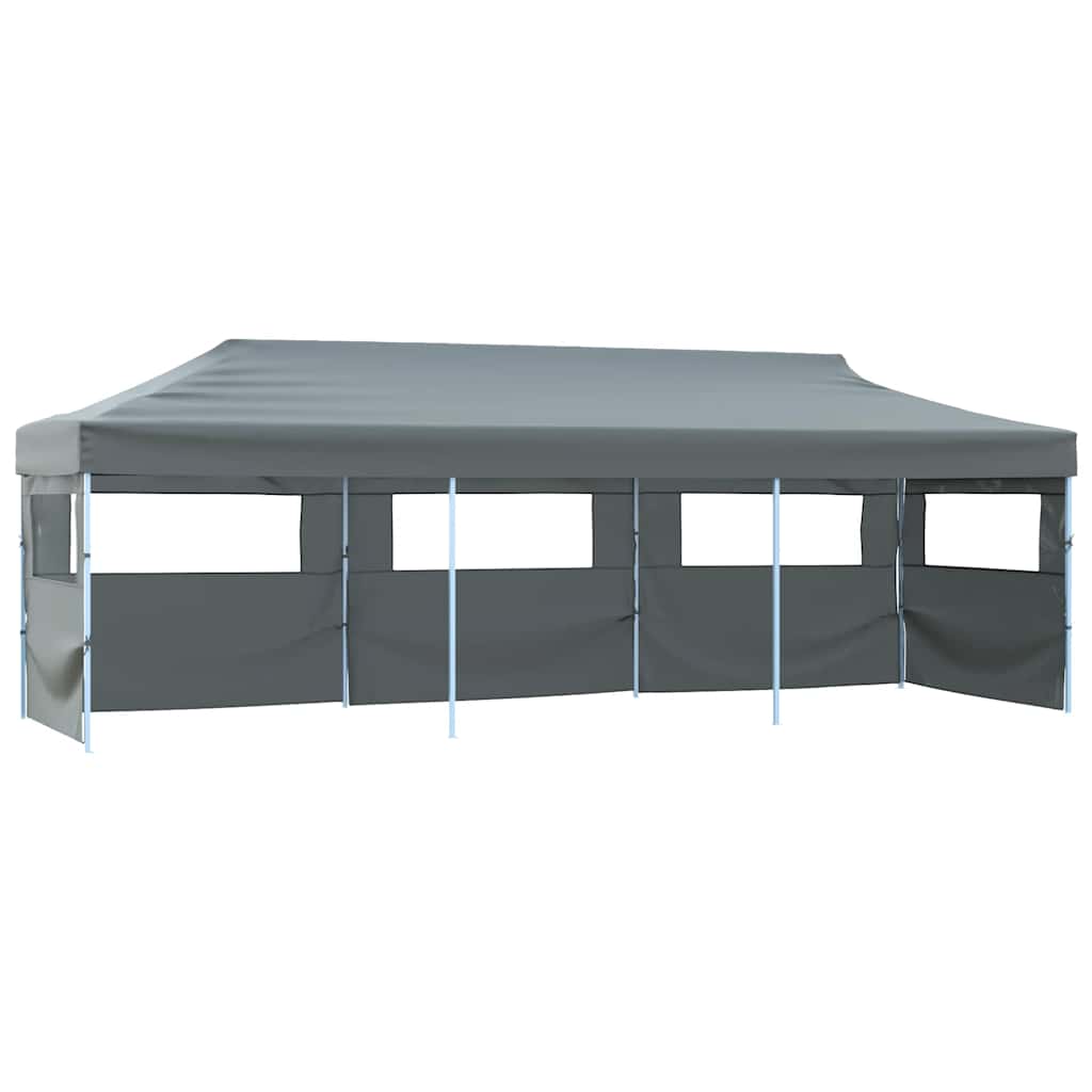 vidaXL Folding Pop-up Party Tent with 5 Sidewalls 870x291x315 cm Anthracite