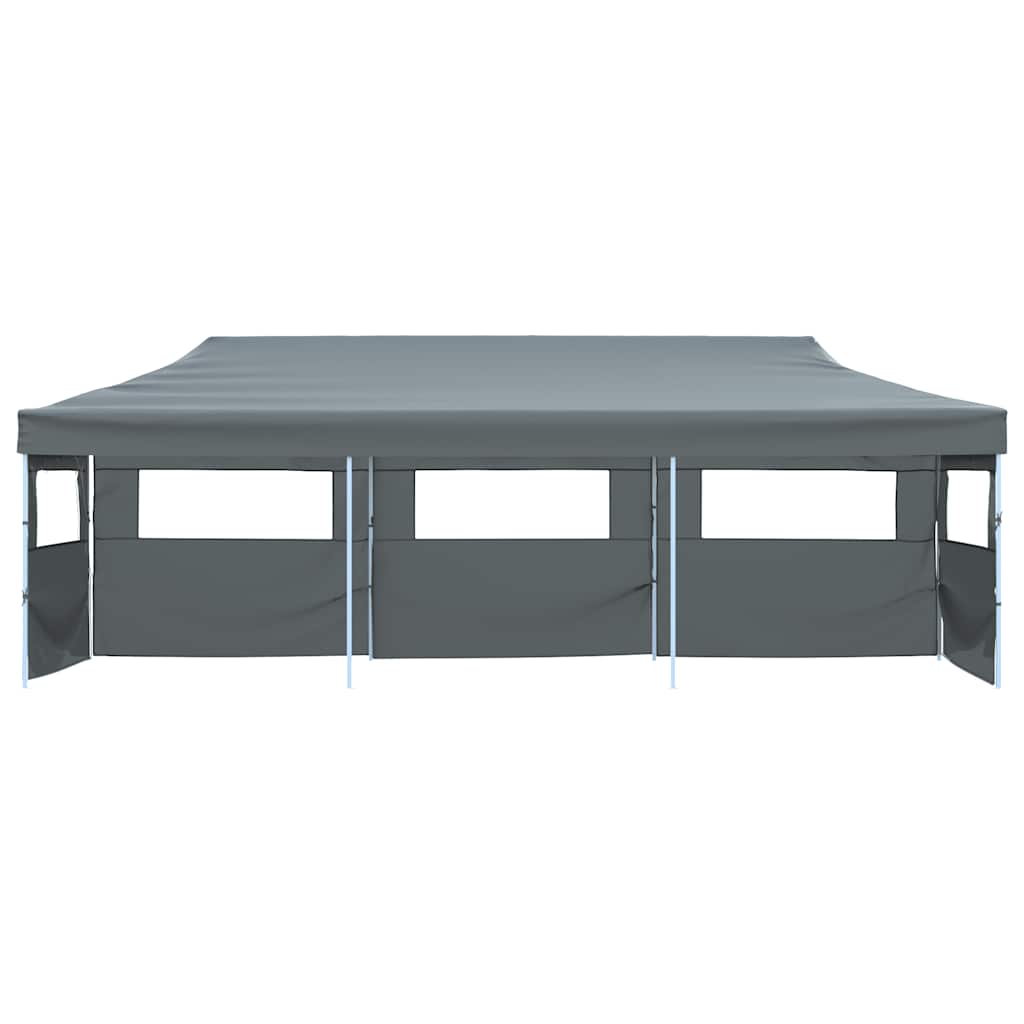 vidaXL Folding Pop-up Party Tent with 5 Sidewalls 870x291x315 cm Anthracite