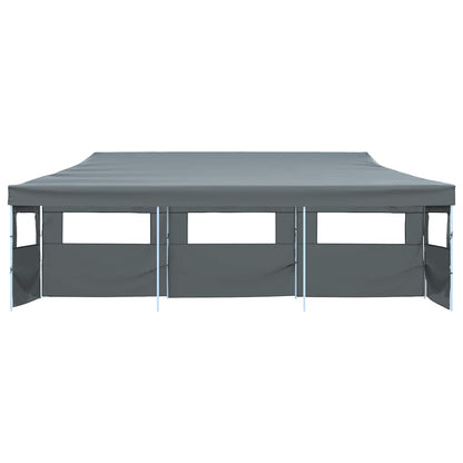 vidaXL Folding Pop-up Party Tent with 5 Sidewalls 870x291x315 cm Anthracite