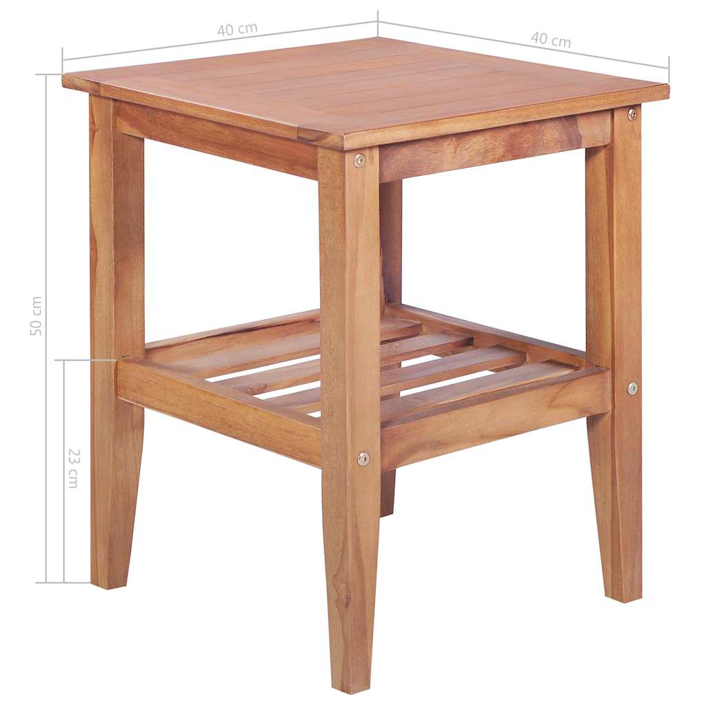 vidaXL 3 Piece Bistro Set Solid Teak