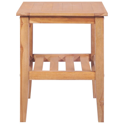 vidaXL Coffee Table 40x40x50 cm Square Solid Teak