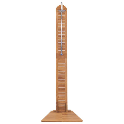 vidaXL Garden Shower Solid Teak 70x75x204 cm