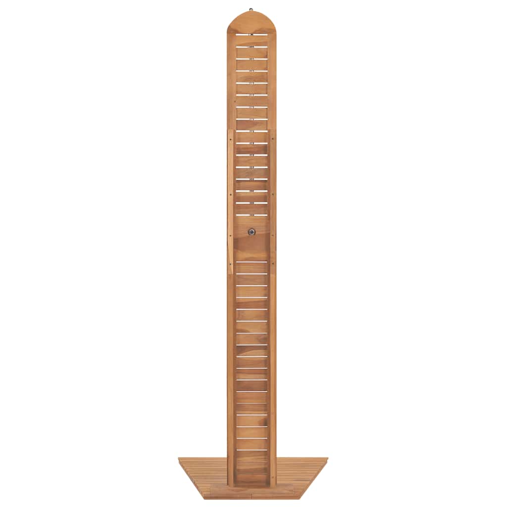 vidaXL Garden Shower Solid Teak 70x75x204 cm