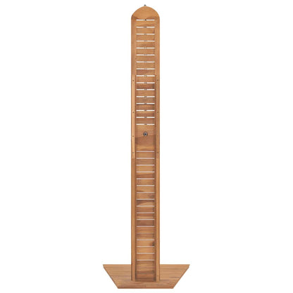 vidaXL Garden Shower Solid Teak 70x75x204 cm