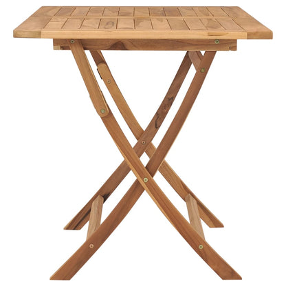 vidaXL Folding Garden Table 120x70x75 cm Solid Teak Wood
