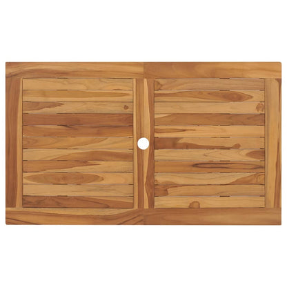 vidaXL Folding Garden Table 120x70x75 cm Solid Teak Wood