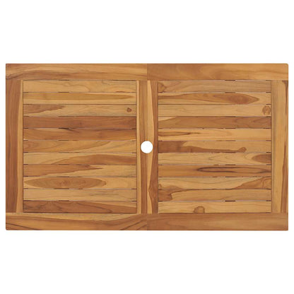 44682 vidaXL Folding Garden Table 120x70x75 cm Solid Teak Wood